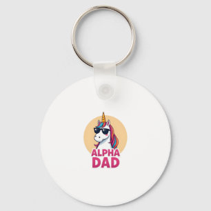 Funny Unicorn Dad Laufey Men Father's Day Christma Keychain