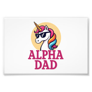 Funny Unicorn Dad Laufey Men Father's Day Christma Photo Print