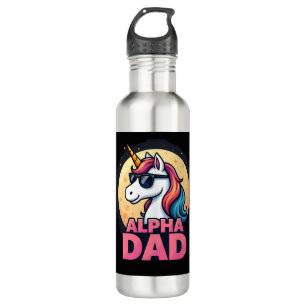 Funny Unicorn Dad Laufey Men Father's Day Christma Stainless Steel Water Bottle
