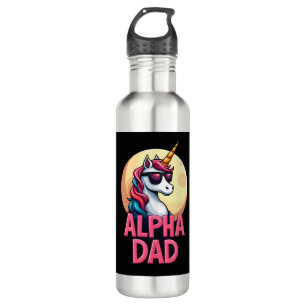 Funny Unicorn Dad Laufey Men Father's Day Christma Stainless Steel Water Bottle