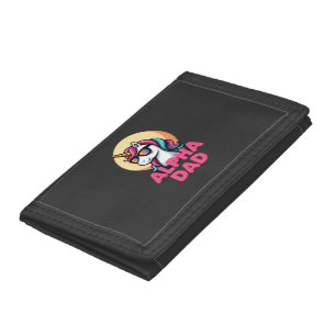 Funny Unicorn Dad Laufey Men Father's Day Christma Tri-fold Wallet