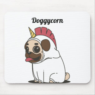 Funny Unicorn - Doggycorn Mouse Pad