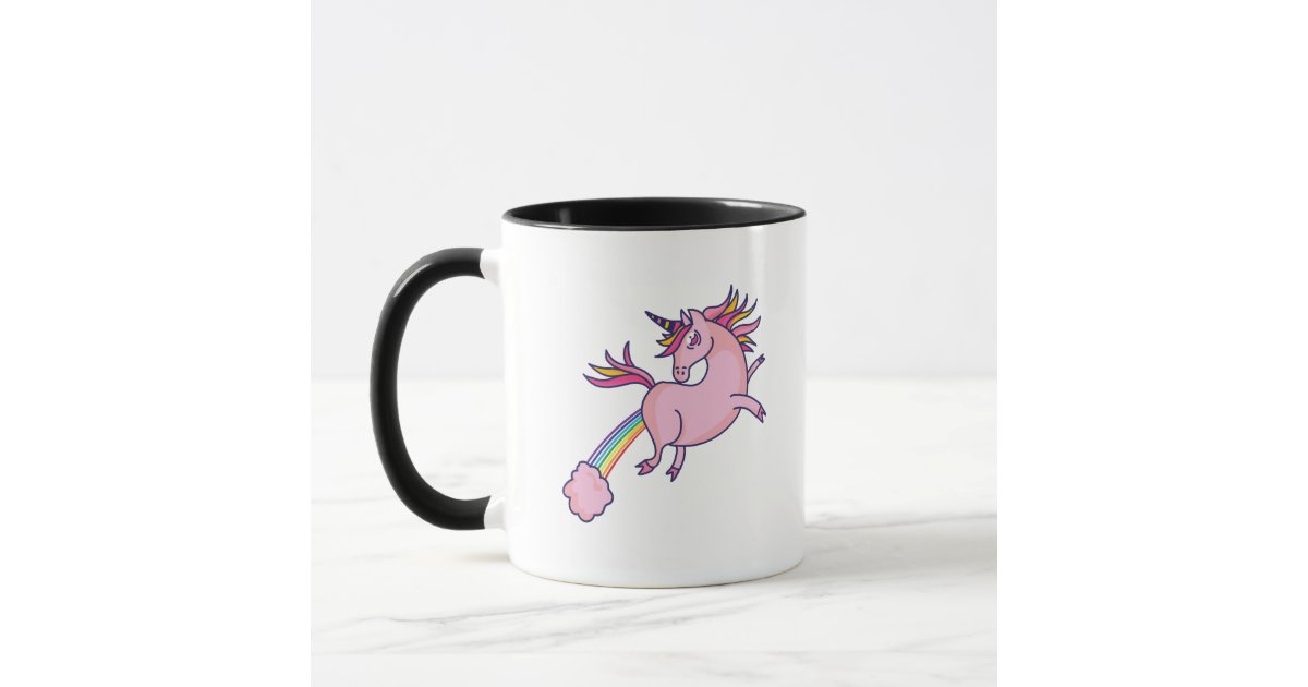 Before And After Coffee Unicorn Coffee Mug Funny Mythical Creature