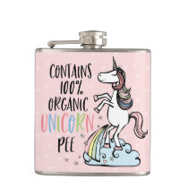Funny Unicorn - Organic Unicorn Pee Flask Funny Unicorn - Organic Unicorn Pee Flask