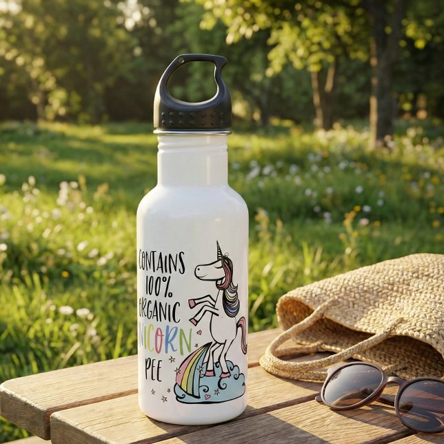 Funny Unicorn - Organic Unicorn Pee Water Bottle (Creator Uploaded)