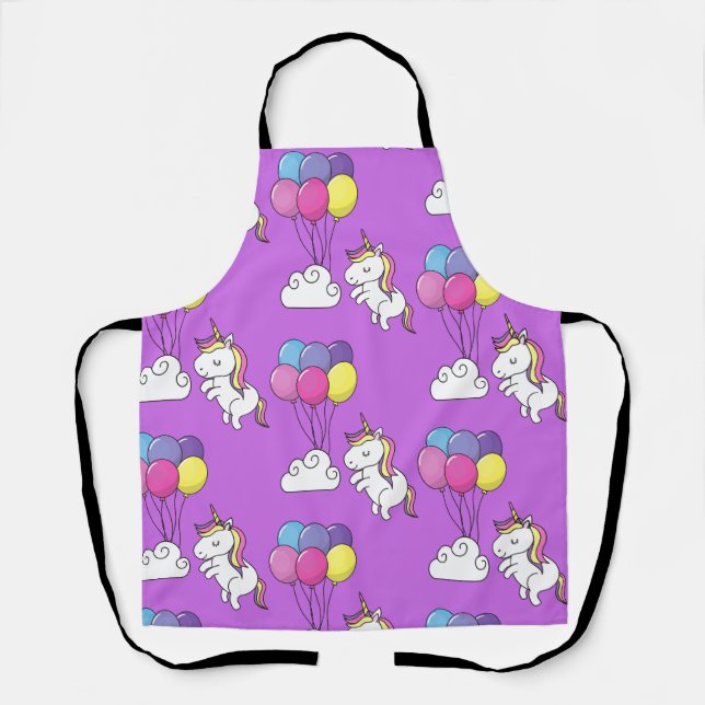 Funny Unicorn Pattern Magic Horse    Apron (Front)