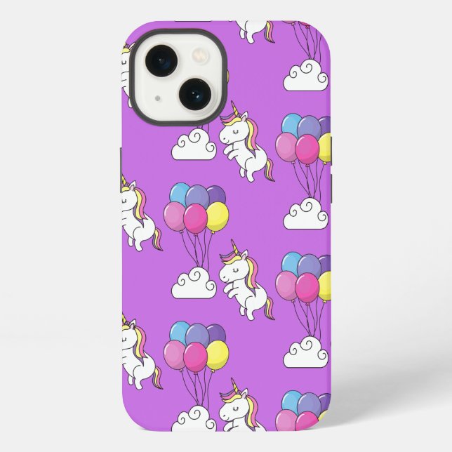 Funny Unicorn Pattern Magic Horse      Iphone Case (Back)