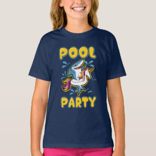 Funny Unicorn Pool Party T-Shirt