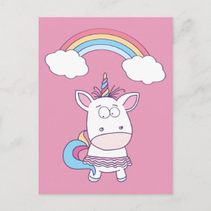 Funny Unicorn postcard