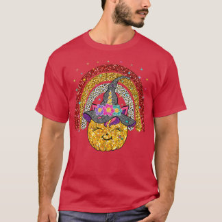 Funny Unicorn Pumpkin Halloween Gifts Cute Thanksg T-Shirt