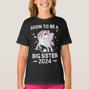 Funny Unicorn Soon To Be Big Sister T-Shirt