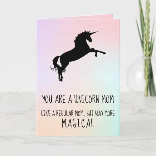 Funny Unicorn Stepmom Mothers Day Card