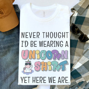 Funny Unicorn Theme Birthday Party Dad Men's T-Shirt