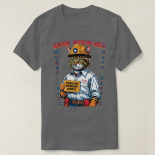 Funny Union Feline Member Labor Day from Texas T-Shirt