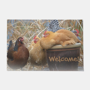 Funny Unique Chicken Doormat