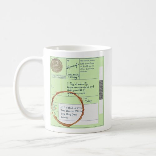 Funny UNIQUE Custom UK TEA Lovers Prescription CUP