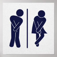 Funny Unisex Bathroom Sign