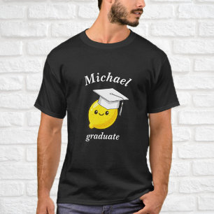 Funny Unisex Black T-Shirt for Graduates - Lemon