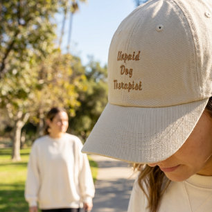 Funny Unpaid Dog Therapist Hat Dog Mom Gift