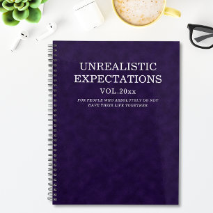 Funny Unrealistic Expectations Humorous Quote Planner