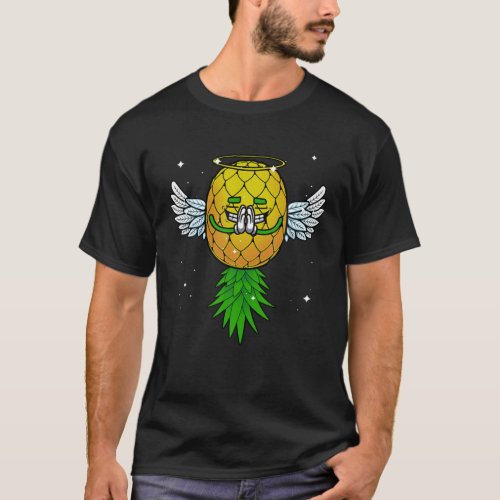 Funny Upside Down Pineapple Swinger Gift Cool Ange T_Shirt