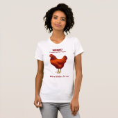 Funny Urban Chicken Farmer Red Hen T-Shirt (Front Full)