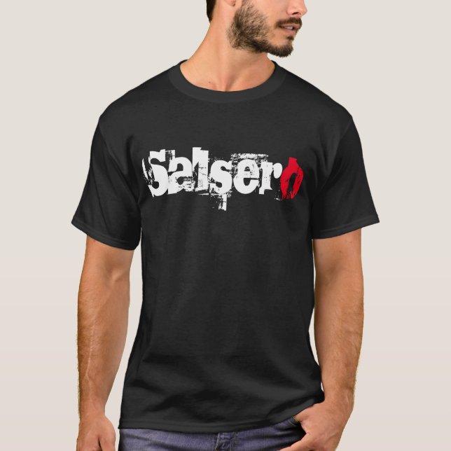 Funny Urban Salsero Dancer Modern Font T-Shirt (Front)