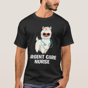 Funny Urgent Care Nurse Practitioner Llama ICU Nur T-Shirt