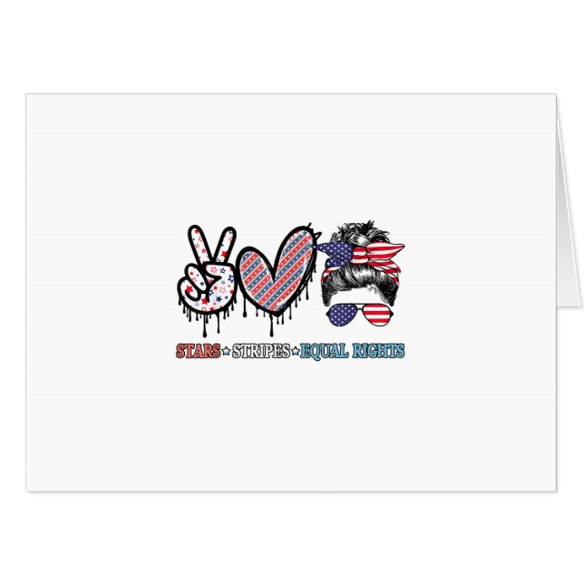 Funny US Flag Patriotic Card (Front Horizontal)
