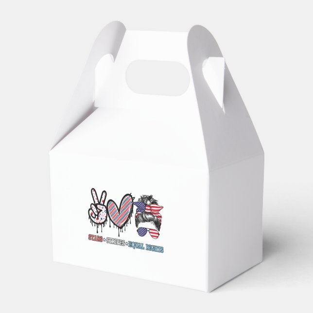 Funny US Flag Patriotic Favor Boxes (Front Side)