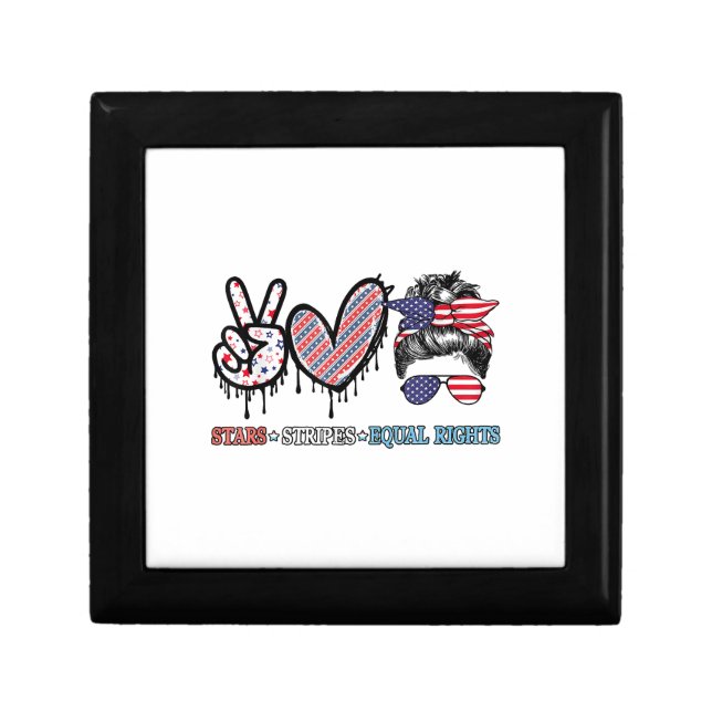 Funny US Flag Patriotic Gift Box (Front)