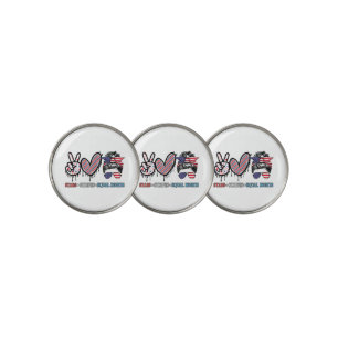 Funny US Flag Patriotic Golf Ball Marker