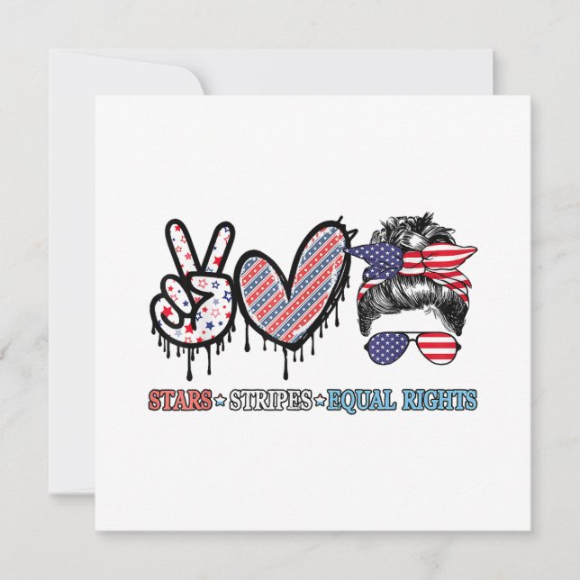 Funny US Flag Patriotic Invitation (Front)
