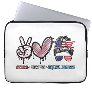 Funny US Flag Patriotic Laptop Sleeve