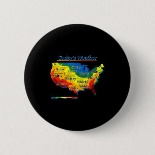 Funny us weather map parody todays forecast humor button