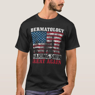 Funny USA Dermatology Gift Men Women American Derm T-Shirt