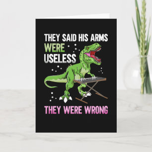 Funny Useless Arms T Rex Pianist Card