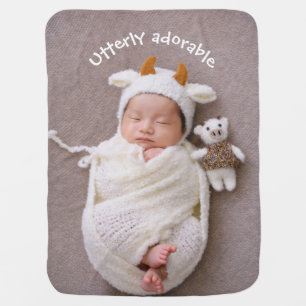 Funny Utterly Adorable Sleeping Baby Cow Swaddle B Blanket