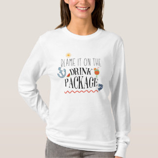 Funny Vacation Cruise Blame It On The Drink Packag T-Shirt
