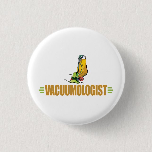 Funny Vacuuming Button (Front)