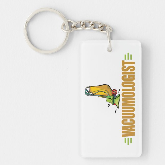 Funny Vacuuming Keychain (Front)