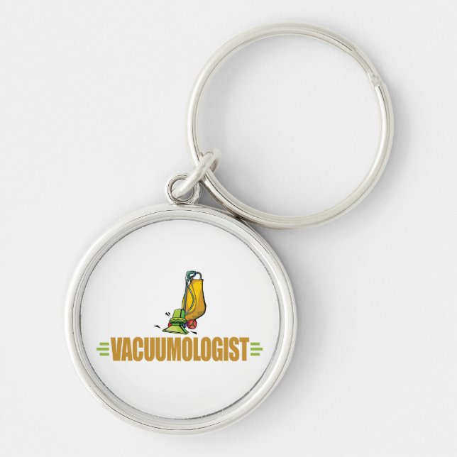 Funny Vacuuming Keychain (Front)