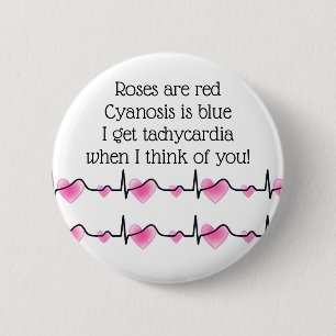 Funny Valententine's Day Healthcare Button