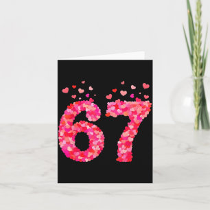 Funny Valentine 6 7 Meme Boy Six Seven Hearts Gen Card