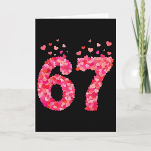 Funny Valentine 6 7 Meme Boy Six Seven Hearts Gen Card