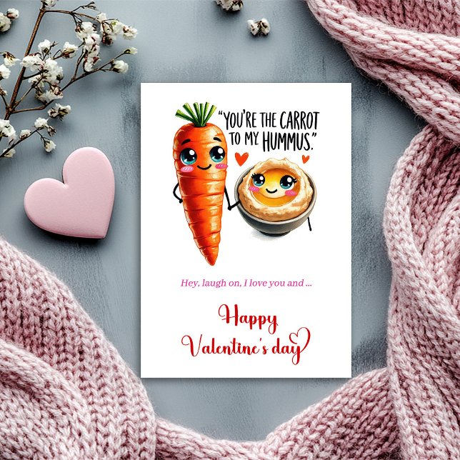 Funny Valentine Card with Cute Cartoon Fruit Humor (Funny Valentine Card with Cute Cartoon Fruit Humor)