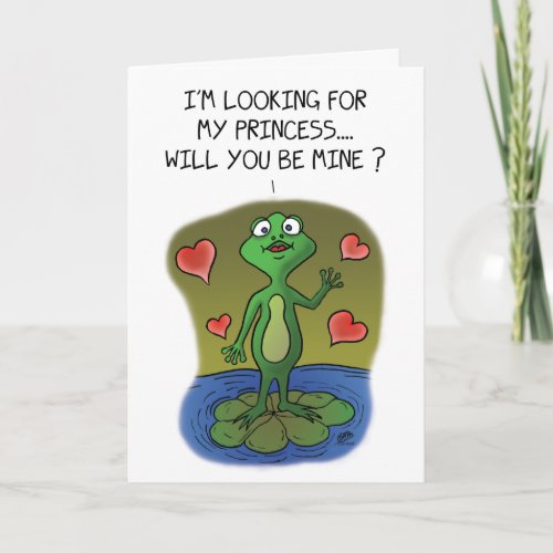 Funny Valentine Cards Frog Love Holiday Card