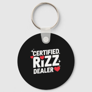 Funny Valentine Certified Rizz Dealer Gen Alpha Me Keychain