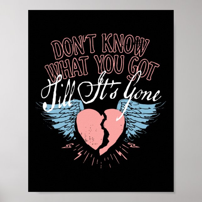 Funny Valentine Don't Know What You Got Till It's  Poster (Front)