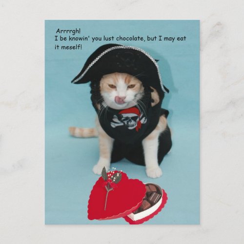Funny Valentine for Friend or Family Holiday Postcard